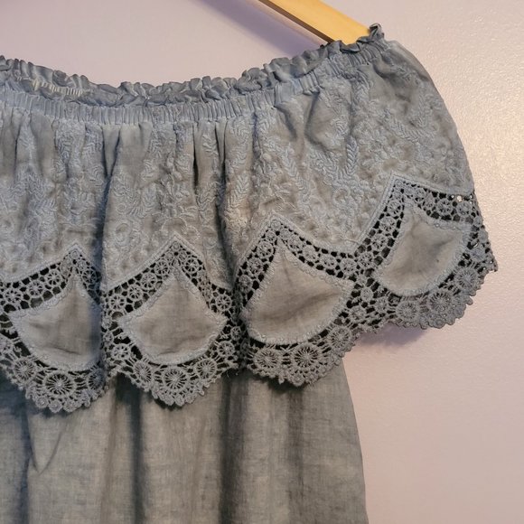 🍂 Knox Rose Oil Wash Off the Shoulder Dress - Picture 3 of 8